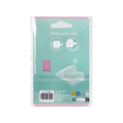 PORTABOLIGRAFO AUTOADHESIVO ANTARTIK PARA CUADERNO NOTE CON ELASTICO HASTA 15 MM GROSOR 80 MM TURQUESA Y ROSA