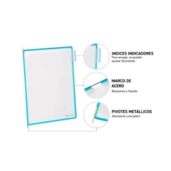 Portacatalogo de pared polipropileno marca Tarifold con 10 fundas Din A4