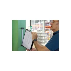 PORTACATALOGO DE PARED TARIFOLD PRO CON 10 FUNDAS A4 POLIPROPILENO EASY LOAD COLOR NEGRO 355X430X170 MM
