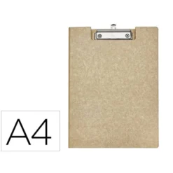 PORTANOTAS MAUL BALANCE DIN A4 CARTON REFORZADO 3 MM CON PINZA COLOR KRAFT