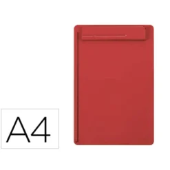 PORTANOTAS MAUL GO DIN A4 PLASTICO RECICLADO CON PINZA COLOR ROJO