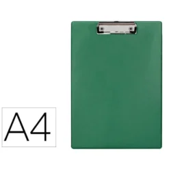 PORTANOTAS Q-CONNECT PLASTICO 50% RECICLADO DIN A4 VERDE OLIVA GROSOR 2,1MM