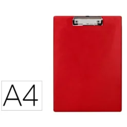 PORTANOTAS Q-CONNECT PLASTICO 50% RECICLADO DIN A4 ROJO GROSOR 2,1MM