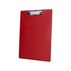 PORTANOTAS Q-CONNECT PLASTICO 50% RECICLADO DIN A4 ROJO GROSOR 2,1MM