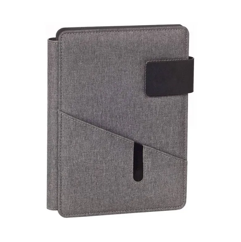 PORTANOTAS CARCHIVO VENTURE DIN A5 CON SOPORTE SMARTPHONE CUADERNO COLOR GRIS