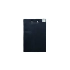 PORTANOTAS MAUL DIN A5 CARTON PLASTIFICADO PVC CON PINZA COLOR NEGRO