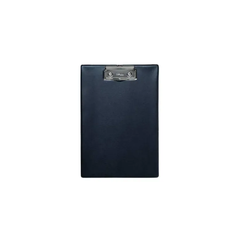 PORTANOTAS MAUL DIN A5 CARTON PLASTIFICADO PVC CON PINZA COLOR NEGRO