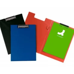 Portanotas plastico con miniclip superior Q-Connect negro