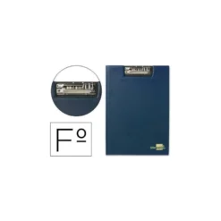 Portanotas plastico con miniclip superior Liderpapel azul