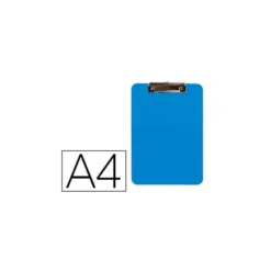 PORTANOTAS Q-CONNECT PLASTICO DIN A4 CELESTE 2,5MM