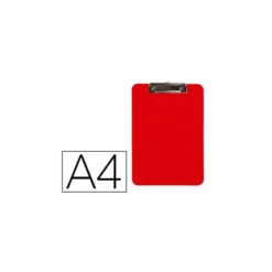 PORTANOTAS Q-CONNECT PLASTICO DIN A4 ROJO 2,5MM