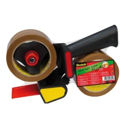 Portarrollo marca scotch para embalaje heavy duty bajo ruido con 2 rollos