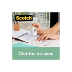 Portarrollo Scotch plástico color negro