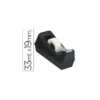 Portarrollo sobremesa q-connect plastico para cinta de 33 mt negro