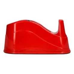 PORTARROLLO SOBREMESA Q-CONNECT PLASTICO PARA CINTAS DE 66 MT COLOR ROJO 220X100X70 MM