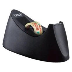 Portarrollos sobremesa Tesa Easy cut curve Plastico para cinta de 33m color Negro