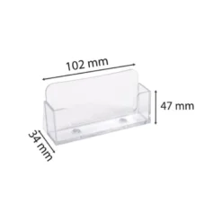PORTATARJETAS DE VISITA EXACOMPTA METACRILATO CRISTAL 34X102X47 MM