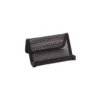 Portatarjetas q-connect metalico negro 11x7,5x5 cm.