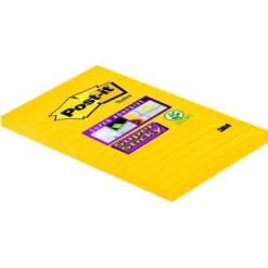 Post it ® Bloc de notas adhesivas Super sticky quita y pon 102x152 mm Amarillo ultra