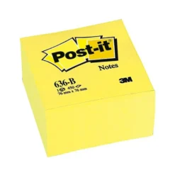 Post-it ® Bloc de notas adhesivas de quita y pon color amarillo