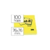 Post-it ® Bloc de notas adhesivas color amarillo quita y pon 76x76 mm