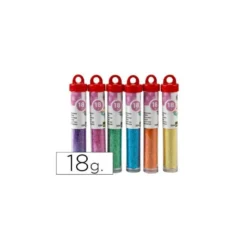 Purpurina colores pastel 24 botes de 18 gr.No se pueden elegir