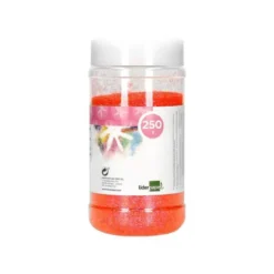 PURPURINA LIDERPAPEL FANTASIA COLOR METALICO NARANJA PASTEL BOTE DE 250 GR