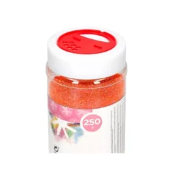 PURPURINA LIDERPAPEL FANTASIA COLOR METALICO NARANJA PASTEL BOTE DE 250 GR