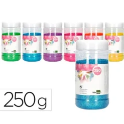 PURPURINA LIDERPAPEL FANTASIA COLORES METALICOS PASTELES SURTIDOS BOTE DE 250 GR