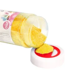 PURPURINA LIDERPAPEL FANTASIA COLOR METALICO AMARILLO PASTEL BOTE DE 250 GR
