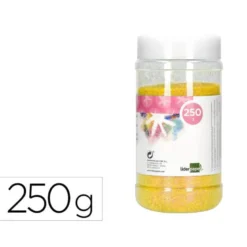PURPURINA LIDERPAPEL FANTASIA COLOR METALICO AMARILLO PASTEL BOTE DE 250 GR