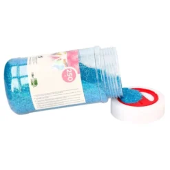 PURPURINA LIDERPAPEL FANTASIA COLOR METALICO AZUL PASTEL BOTE DE 250 GR
