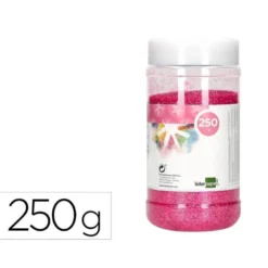 PURPURINA LIDERPAPEL FANTASIA COLOR METALICO ROSA PASTEL BOTE DE 250 GR