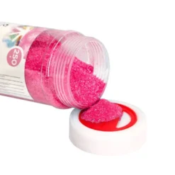 PURPURINA LIDERPAPEL FANTASIA COLOR METALICO ROSA PASTEL BOTE DE 250 GR