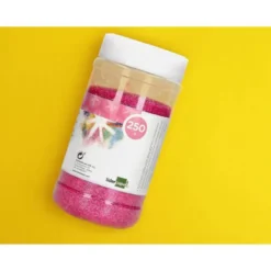 PURPURINA LIDERPAPEL FANTASIA COLOR METALICO ROSA PASTEL BOTE DE 250 GR