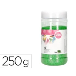 PURPURINA LIDERPAPEL FANTASIA COLOR METALICO VERDE PASTEL BOTE DE 250 GR