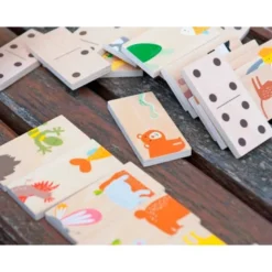 PUZLE ANDREUTOYS DOMINO ANIMALES MADERA 28 PIEZAS