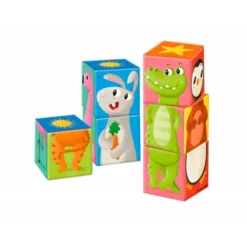 PUZLE GOULA CUBOS DE CARTON APILABLES MATCH&MIX 6 PIEZAS +2 AÑOS
