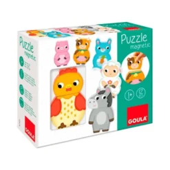 PUZLE GOULA MAGNETICO INTERCAMBIABLE GRANJA 12 PIEZAS +1 AÑO