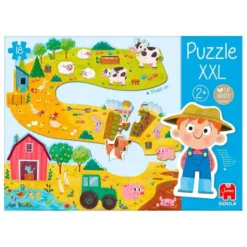 PUZLE GOULA XXL GRANJA 18 PIEZAS +2 AÑOS
