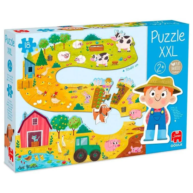PUZLE GOULA XXL GRANJA 18 PIEZAS +2 AÑOS