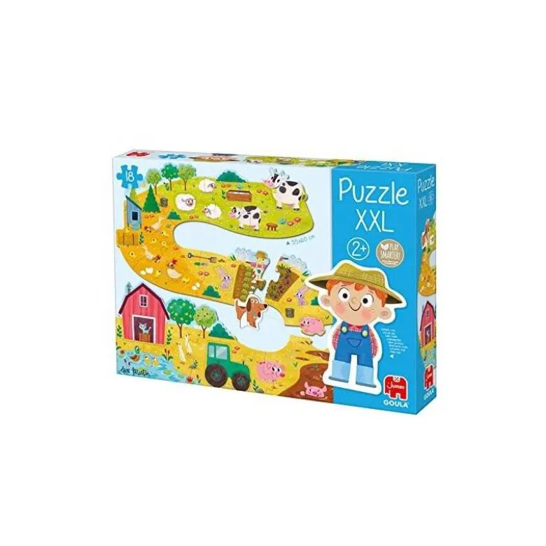 PUZLE GOULA XXL GRANJA 18 PIEZAS +2 AÑOS