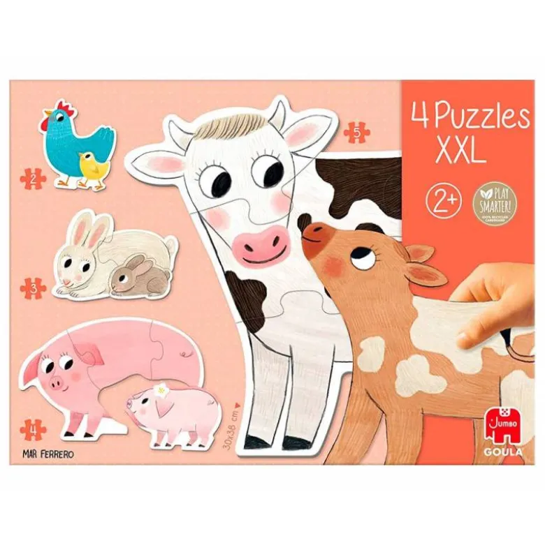 PUZLE GOULA XXL MAMAS Y BEBES 18 PIEZAS +2 AÑOS