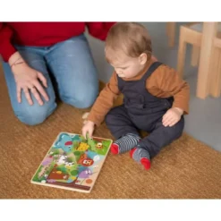 PUZLE INFANTIL IMAGINOVO MADERA 3D ANIMALES +12 MESES 8 PIEZAS 29,5X22X1,7CM