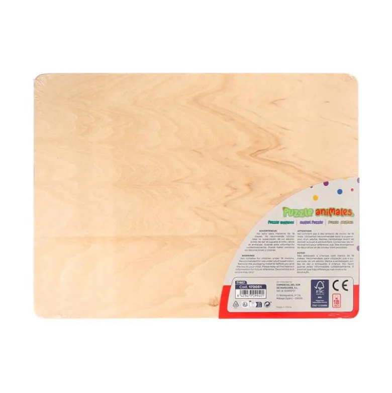 PUZLE INFANTIL IMAGINOVO MADERA ANIMALES +18 MESES 9 PIEZAS 30X22,5X1,5CM