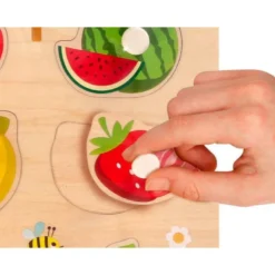 PUZLE INFANTIL IMAGINOVO MADERA FRUTAS +18 MESES 10 PIEZAS 30X22,5X1,5CM
