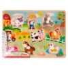 PUZLE INFANTIL IMAGINOVO MADERA GRANJA +18 MESES 9 PIEZAS 30X22,5X1,5CM