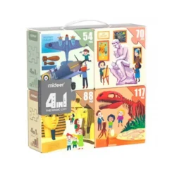 PUZLE MIDEER 4 EN 1 MUSEO 54/70/88/117 PIEZAS