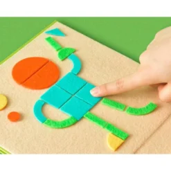 PUZLE MIDEER FIGURAS GEOMETRICAS FIELTRO 157 PIEZAS +3 AÑOS