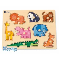 Puzzle Animales de la selva 8 piezas a partir de 18 meses Andreutoys